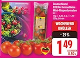 Mini-Rispentomaten von EDEKA Heimatliebe für 1,49 € bei EDEKA im Angebot Mini-Rispentomaten von EDEKA Heimatliebe im aktuellen EDEKA Prospekt