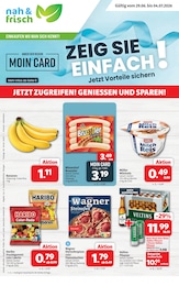 Aktueller nah&frisch Prospekt mit Bananen, "DER MARKT FÜR GUTES ESSEN UND TRINKEN", Seite 1