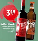 Glühwein oder Punsch Angebote von Heißer Hirsch bei Getränke Hoffmann Monheim für 3,49 €