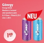 Energy Drink Blueberry Coconut bei Getränke Hoffmann im Müncheberg Prospekt für 1,49 €