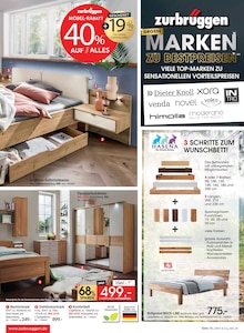 Bett im Zurbrüggen Prospekt "MARKEN ZU BESTPREISEN" mit 44 Seiten (Bremerhaven)