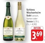 Sekt Grün Cabinet Angebote von Schloss Wachenheim bei EDEKA Speyer für 3,69 €
