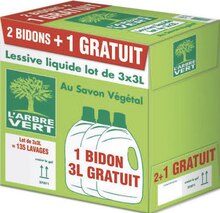 Lessive liquide au savon végétal - Géant Casino à Asnières-sur-Seine Lessive liquide au savon végétal en promo chez Géant Casino Asnières-sur-Seine à 18,99 €