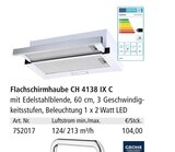 Flachschirmhaube CH 4138 IX C von Grohe für 104,00 € bei Holz Possling im Angebot Flachschirmhaube CH 4138 IX C von Grohe im aktuellen Holz Possling Prospekt
