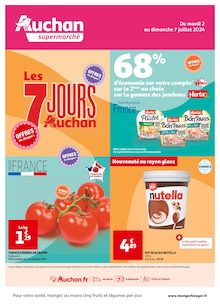Prospectus Auchan Supermarché de la semaine "Les 7 Jours Auchan" avec 1 pages, valide du 02/07/2024 au 07/07/2024 pour Ivry-sur-Seine et alentours