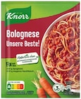 Fix Bolognese Unsere Beste! oder Fix Lasagne von Knorr im aktuellen REWE Prospekt