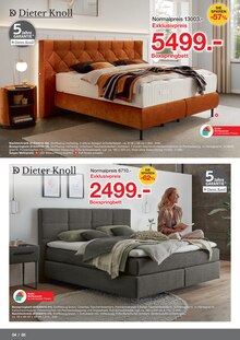 Boxspringbett im Möbelzentrum Pforzheim Prospekt "DIETER KNOLL AKTIONSWOCHEN" mit 6 Seiten (Stuttgart)