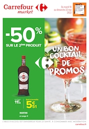 Catalogue Carrefour Market à Plouvain, avec 52 pages Prospectus Carrefour Market à Plouvain, "Un bon cocktail de promos", 52 pages, 10/05/2022 - 22/05/2022