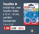 Tesafilm im V-Markt Prospekt Tesafilm von im aktuellen V-Markt Prospekt für 1,99 €