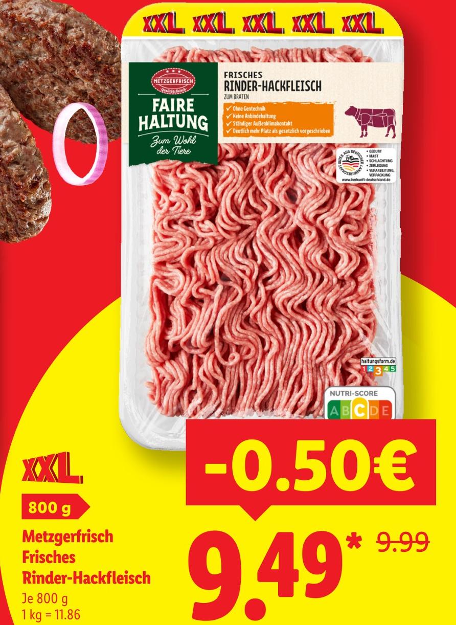 Frisches Rinder-Hackfleisch