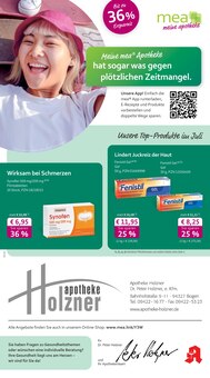 Aktueller mea - meine apotheke Prospekt (Straubing, 4 Seiten zum blättern mea - meine apotheke Prospekt Unsere Juli-Angebote mit 4 Seiten