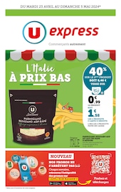 Catalogue Supermarchés U Express en cours à Beaucourt et alentours, "L'Italie à prix bas", 1 page, 23/04/2024 - 05/05/2024