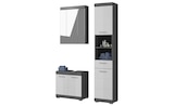 Badmöbel-Set SCHLOONSEE 3 teilig bestehend aus: Hochschrank Waschbeckenunterschrank Spiegelschrank Schloonsee im aktuellen Höffner Prospekt für 372,00 €