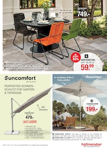 Sonnenschirm im hofmeister Prospekt "GARTENMÖBELMarkt" mit 20 Seiten (Pforzheim)