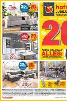 Ecksofa im aktuellen hofmeister Prospekt (Stuttgart) Ecksofa im hofmeister Prospekt "JUBILÄUMSVERKAUF" mit 4 Seiten (Stuttgart)