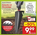 Schaufel mit Wurzelsäge Angebote von EASYMAXX bei Netto Marken-Discount Lüdenscheid für 9,99 €