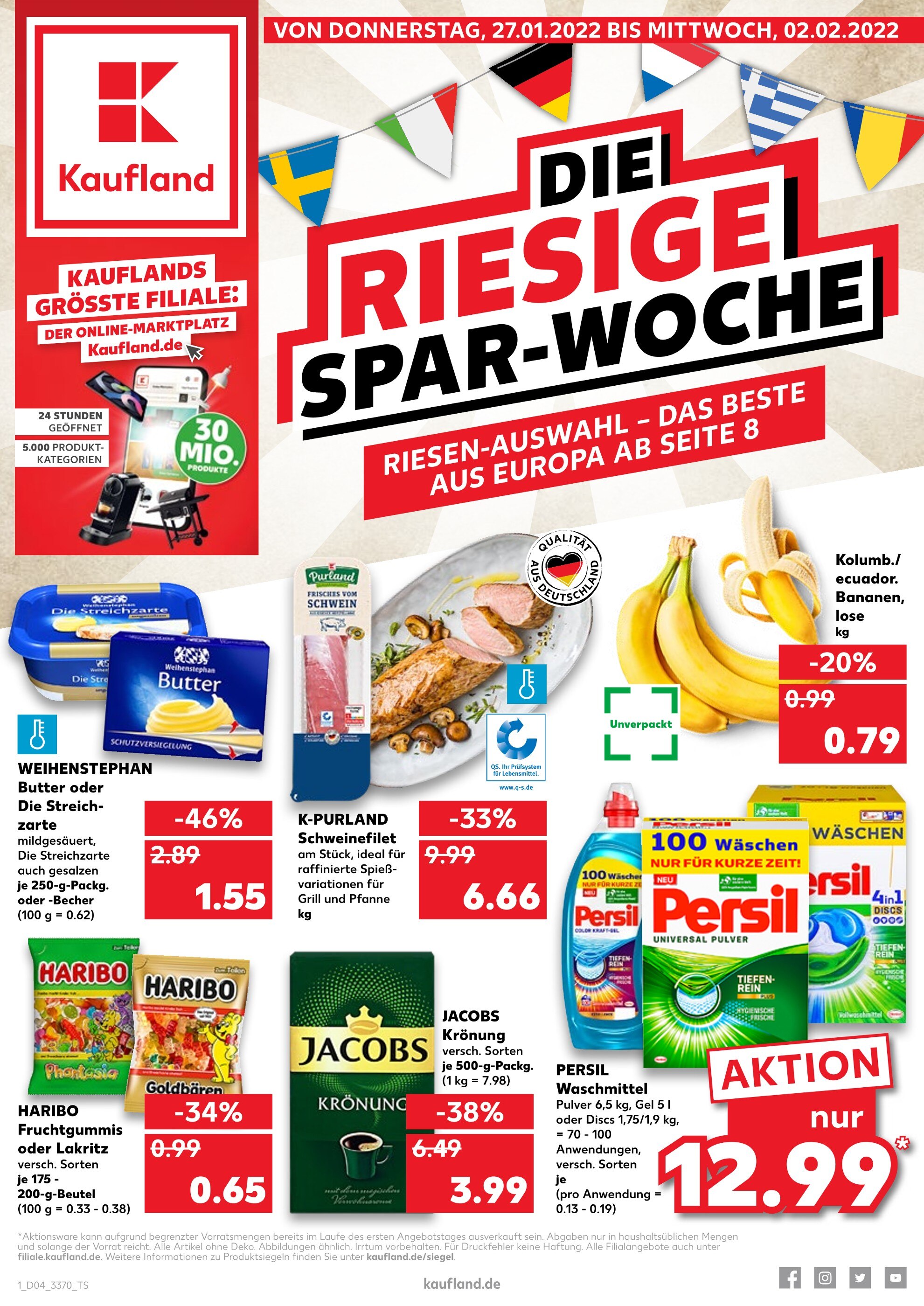 Kaufland Prospekt für Ludwigsfelde mit 40 Seiten Kaufland Prospekt für Ludwigsfelde: "Top Angebote", 40 Seiten, 27.01.2022 - 02.02.2022
