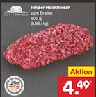 Rinder Hackfleisch bei Netto Marken-Discount im Recklinghausen Prospekt für 4,49 €