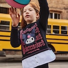 Sweat effet 2-en-1 Hello Kitty Kuromi noir fille - La Halle à Nantes Sweat effet 2-en-1 Hello Kitty Kuromi noir fille en promo chez La Halle Nantes à 15,99 €