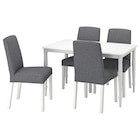 Aktuelles Tisch und 4 Stühle weiß/Gunnared mittelgrau Angebot bei IKEA in Salzgitter ab 428,96 €