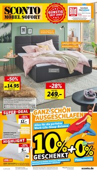 Aktueller Sconto SB Prospekt (Erfurt, 8 Seiten zum blättern Sconto SB Prospekt GANZ SCHÖN AUSGESCHLAFEN mit 8 Seiten