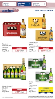 Bier im aktuellen METRO Prospekt (Wolfsburg) Bier im METRO Prospekt "Wochenangebote" mit 52 Seiten (Wolfsburg)