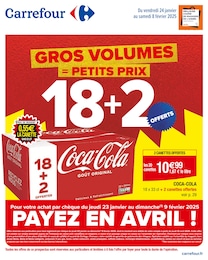 Prospectus Carrefour à Châtillon, "GROS VOLUMES = PETITS PRIX", 60 pages, 24/01/2025 - 08/02/2025