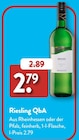 Riesling QbA im ALDI SÜD Prospekt Riesling QbA im aktuellen ALDI SÜD Prospekt für 2,79 €