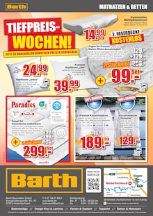 Bettdecke im BARTH wohnstoreXXL Prospekt "TIEFPREISWOCHEN!" mit 16 Seiten (Siegen (Universitätsstadt))