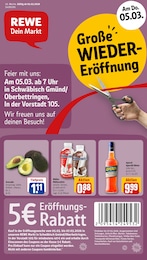 REWE Prospekt "Dein Markt" für Schwäbisch Gmünd, 35 Seiten, 02.03.2026 - 07.03.2026