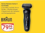 Aktuelles Herren-Rasierer Series 5 52-B1000s Angebot bei GLOBUS in Krefeld ab 79,99 €