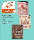 Flavor Powder von ALL STARS für 4,44 € bei Müller im Angebot Flavor Powder von ALL STARS im aktuellen Müller Prospekt