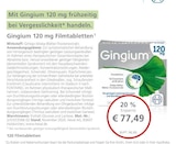 Gingium 120 mg Filmtabletten bei LINDA im Pfungstadt Prospekt für 77,49 €