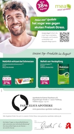 mea - meine apotheke Apotheken Prospekt der aktuellen Woche mit 4 Seiten, gültig von 01.08.2026 bis 31.08.2026, in Schwarzenfeld und Umgebung Aktueller mea - meine apotheke Apotheken Prospekt in Schwarzenfeld und Umgebung, "Unsere August-Angebote" mit 4 Seiten, 01.08.2026 - 31.08.2026