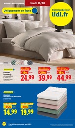 Prix et réduction Housse De Couette dans le prospectus Lidl en cours Offre Housse De Couette dans le catalogue Lidl du moment à la page 34