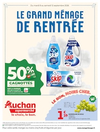 Prospectus Supermarchés Auchan Supermarché en cours, LE GRAND MÉNAGE DE RENTRÉE, 16 pages, 08/09/2026 - 12/09/2026 Catalogue Supermarchés Auchan Supermarché en cours à Paris et alentours, LE GRAND MÉNAGE DE RENTRÉE, 16 pages, 08/09/2026 - 12/09/2026
