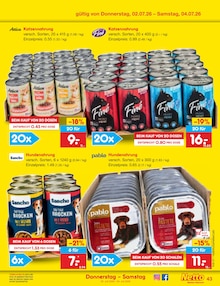 Katzenfutter im Netto Marken-Discount Prospekt "Aktuelle Angebote" mit 70 Seiten (Kassel)