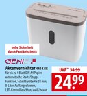 GENIE Aktenvernichter Angebote bei famila Nordost Lüneburg für 24,99 €