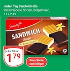 Sandwich-Eis Angebote von Jeden Tag bei GLOBUS Bensheim für 1,79 €