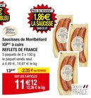 Saucisses de Montbéliard IGP à cuire - REFLETS DE FRANCE dans le catalogue Carrefour