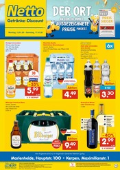Getränke im Netto Marken-Discount Prospekt in Kerpen Aktueller Netto Marken-Discount Prospekt mit Getränke, "DER ORT, AN DEM DU IMMER AUSGEZEICHNETE PREISE FINDEST.", Seite 1