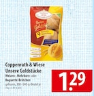 Unsere Goldstücke Weizen-Brötchen im Angebot bei famila Nordost in Neustadt Unsere Goldstücke Weizen-Brötchen Angebote von Coppenrath & Wiese bei famila Nordost Neustadt für 1,29 €