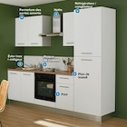 Cuisine complète montée All In Monica blanc L. 255 cm avec électroménager en promo à 1 149,90 € chez Castorama Cuisine complète montée All In Monica blanc L. 255 cm avec électroménager dans le catalogue Castorama