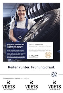 Volkswagen Prospekt Der Frühling startet mit Power mit 1 Seite