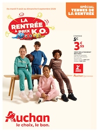 Prospectus Auchan Hypermarché, "LA RENTRÉE À PRIX K.O." à Essey-lès-Nancy et alentours, 12 pages, 11/08/2026 - 06/09/2026 Catalogue Auchan Hypermarché "LA RENTRÉE À PRIX K.O." à Essey-lès-Nancy et alentours, 12 pages, 11/08/2026 - 06/09/2026