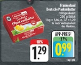 nah und gut Dinkelsbühl - Deutsche MarkenButter Angebot im Prospekt Deutsche MarkenButter bei nah und gut im Dinkelsbühl Prospekt für 0,99 €