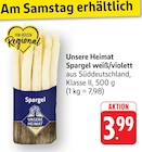 Spargel weiß/violett bei EDEKA im Prospekt "" für 3,99 €