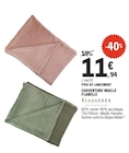Promo Couverture maille flanelle à 11,94 € dans le catalogue E.Leclerc à Rosny-sous-Bois