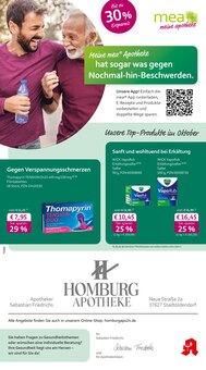Aktueller mea - meine apotheke Prospekt (Stadtoldendorf, 4 Seiten zum blättern mea - meine apotheke Prospekt Unsere September-Angebote mit 4 Seiten