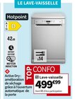 LAVE-VAISSELLE HFC3C32WX - HOTPOINT en promo chez Conforama LAVE-VAISSELLE HFC3C32WX - HOTPOINT dans le catalogue Conforama
